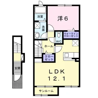 マハロA【2階】の間取り