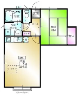 ムーンヒルズ吹上【2階】の間取り