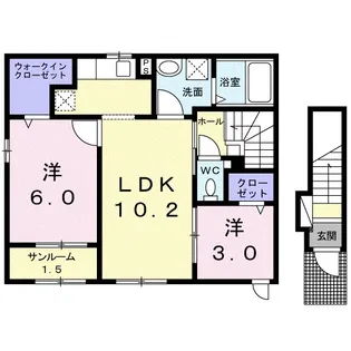 ポポラス【2階】の間取り