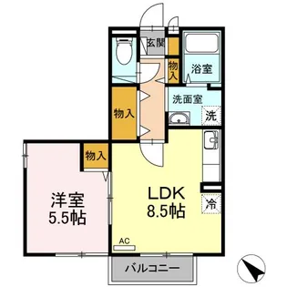 Blooming新井田【2階】の間取り