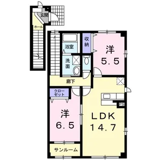 アルバ・セレノ 弐番館【2階】の間取り