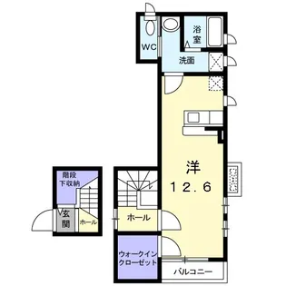 キャスケット【2階】の間取り