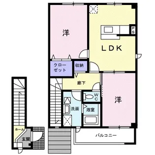 パストラルタウンC【2階】の間取り