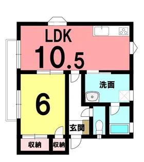 アブニールSaitoC【3号室】の間取り