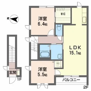 メゾン・ド・サラ【2階】の間取り