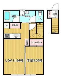 FloraisonA(フロレゾン)【203号室】の間取り