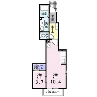 メゾン・ドゥフラン【1階】の間取り