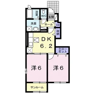 ハーモニックI【1階】の間取り