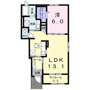 OHANA II【1階】の間取り