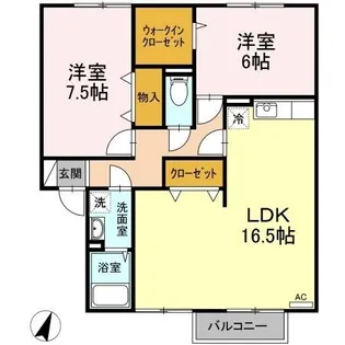 HARMONIA【2階】の間取り