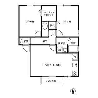 アステリア【1階】の間取り