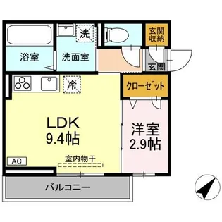 レスア柏崎I【2階】の間取り