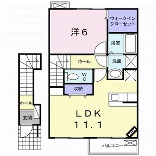 ウィンベルII【2階】の間取り