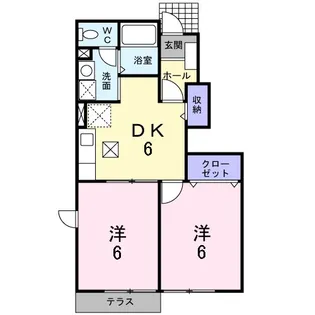 ソール・オリエンス E【1階】の間取り