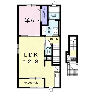 TAMA 17 A【2階】の間取り