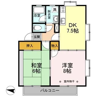 メジーフローレンス D【2階】の間取り