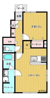 クロニクルA【1階】の間取り