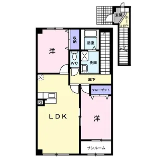 ラフェスタ・グランデ弐番館【2階】の間取り