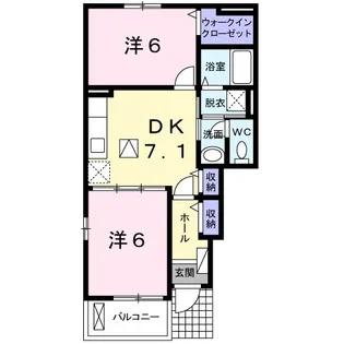 ジェアン・グラフィット【1階】の間取り