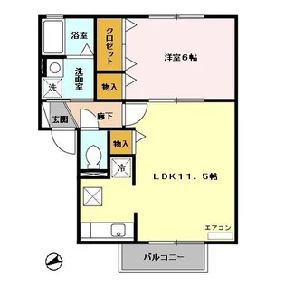 グロワール A【1階】の間取り