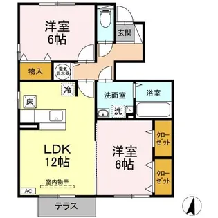 グラン フォート A【1階】の間取り