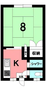 ぽぷらハイツ【205号室】の間取り