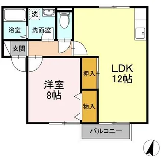 セジュール杉本 AB【2階】の間取り