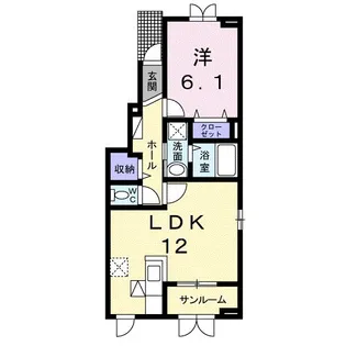 ラウレア【1階】の間取り
