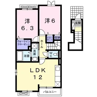 サンリットネアII【2階】の間取り