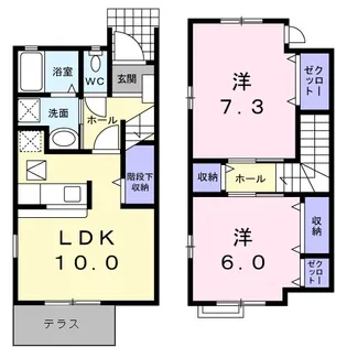 フランフラン【1階】の間取り