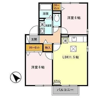 シルクワーム B【1階】の間取り
