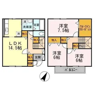 ソルジェンテ【B号室】の間取り