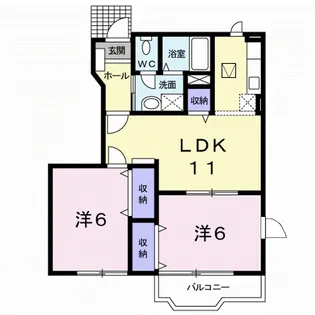 プリムラ S【1階】の間取り