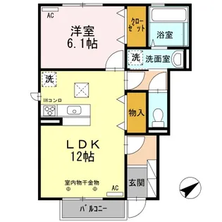 アムール桜【1階】の間取り