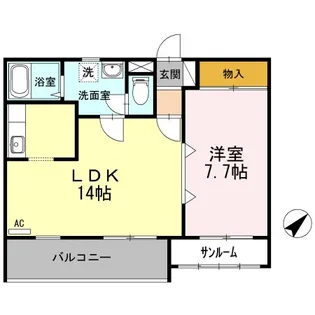 アスティオン【2階】の間取り