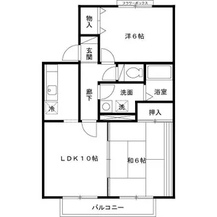 セジュール湊高台 F【1階】の間取り