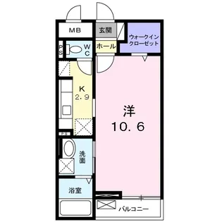 グランディ・フルール【1階】の間取り