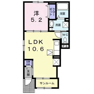 フロンティア・コート【1階】の間取り