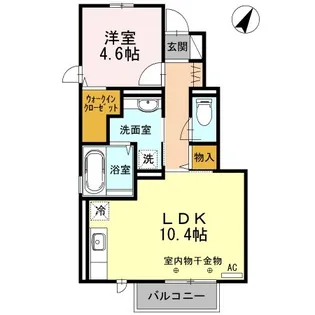 ララ・グラシア【1階】の間取り