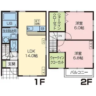 すまいる【B号室号室】の間取り
