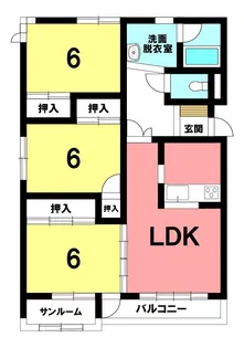 BETTER R 沼館【3階】の間取り