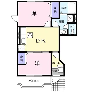 グランヴェール21 E【1階】の間取り