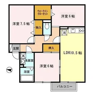 セジュールさびしろC【1階】の間取り
