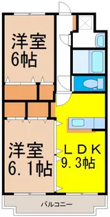 Y&M メヌエット【202号室】の間取り