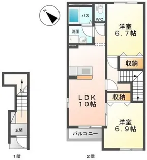 メルヴェイユ【2階】の間取り