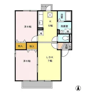 プランドール・ビュー A【1階】の間取り