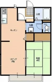 プランドール常盤【201号室】の間取り