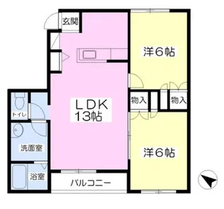 ディアコートⅡ【101号室】の間取り