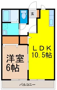 ファミールコートA【1階】の間取り