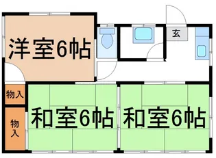栃木県真岡市下大沼1丁目【一戸建】の間取り